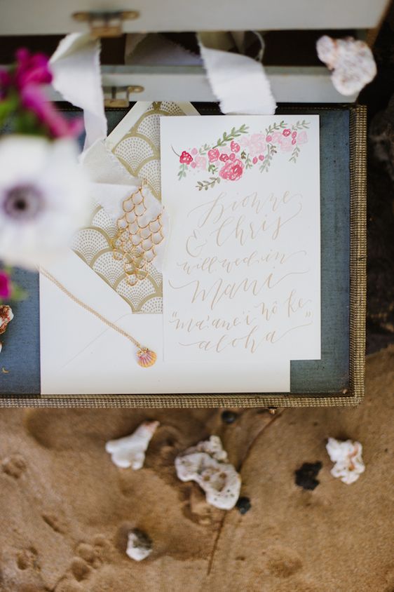 Ethereal Maui Wedding Inspiration - www.theperfectpalette.com - Natalie Franke Photography, Design and Styling by Opihi Love