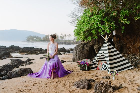 Ethereal Maui Wedding Inspiration - www.theperfectpalette.com - Natalie Franke Photography, Design and Styling by Opihi Love