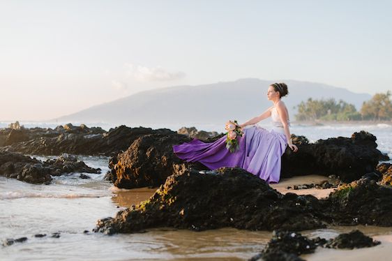 Ethereal Maui Wedding Inspiration - www.theperfectpalette.com - Natalie Franke Photography, Design and Styling by Opihi Love