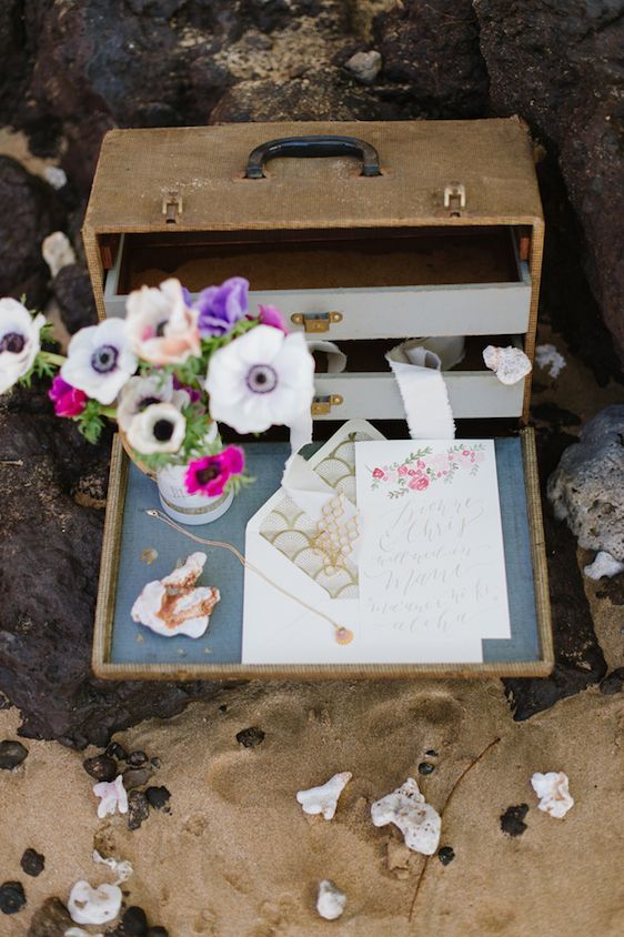 Ethereal Maui Wedding Inspiration - www.theperfectpalette.com - Natalie Franke Photography, Design and Styling by Opihi Love