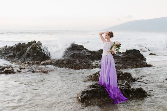 Ethereal Maui Wedding Inspiration - www.theperfectpalette.com - Natalie Franke Photography, Design and Styling by Opihi Love