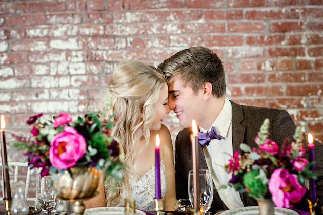 Sophisticated Elegance with Pink and Purple and Gold - www.theperfectpalette.com - Mandy Evans Photography, Abby Mitchell Events, He Loves Me Flowers