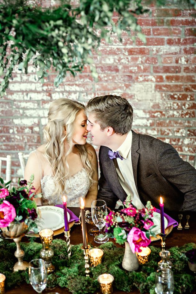 Sophisticated Elegance with Pink and Purple and Gold - www.theperfectpalette.com - Mandy Evans Photography, Abby Mitchell Events, He Loves Me Flowers