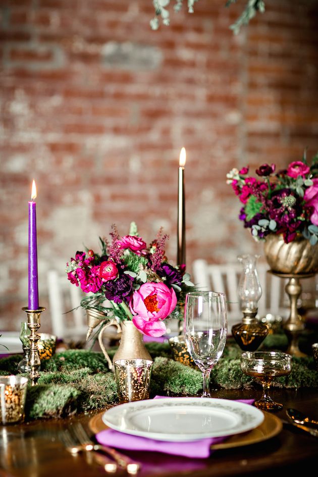 Sophisticated Elegance with Pink and Purple and Gold - www.theperfectpalette.com - Mandy Evans Photography, Abby Mitchell Events, He Loves Me Flowers
