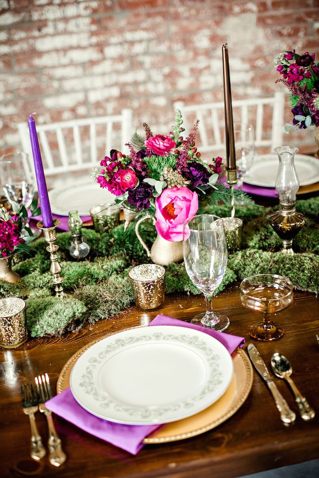 Sophisticated Elegance with Pink and Purple and Gold - www.theperfectpalette.com - Mandy Evans Photography, Abby Mitchell Events, He Loves Me Flowers