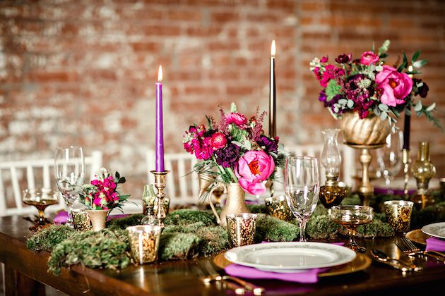 Sophisticated Elegance with Pink and Purple and Gold - www.theperfectpalette.com - Mandy Evans Photography, Abby Mitchell Events, He Loves Me Flowers