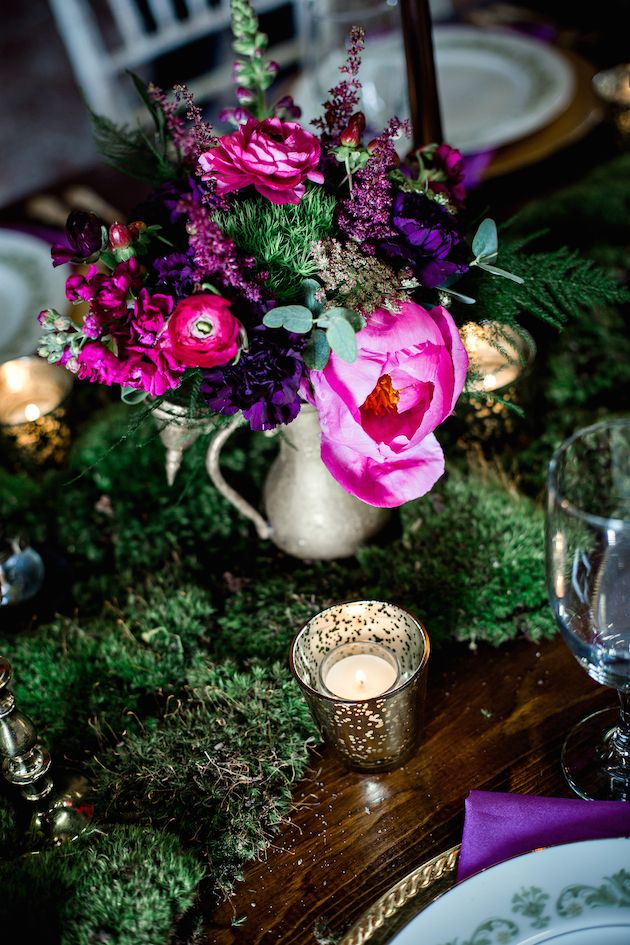 Sophisticated Elegance with Pink and Purple and Gold - www.theperfectpalette.com - Mandy Evans Photography, Abby Mitchell Events, He Loves Me Flowers