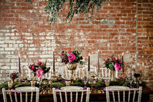 Sophisticated Elegance with Pink and Purple and Gold - www.theperfectpalette.com - Mandy Evans Photography, Abby Mitchell Events, He Loves Me Flowers