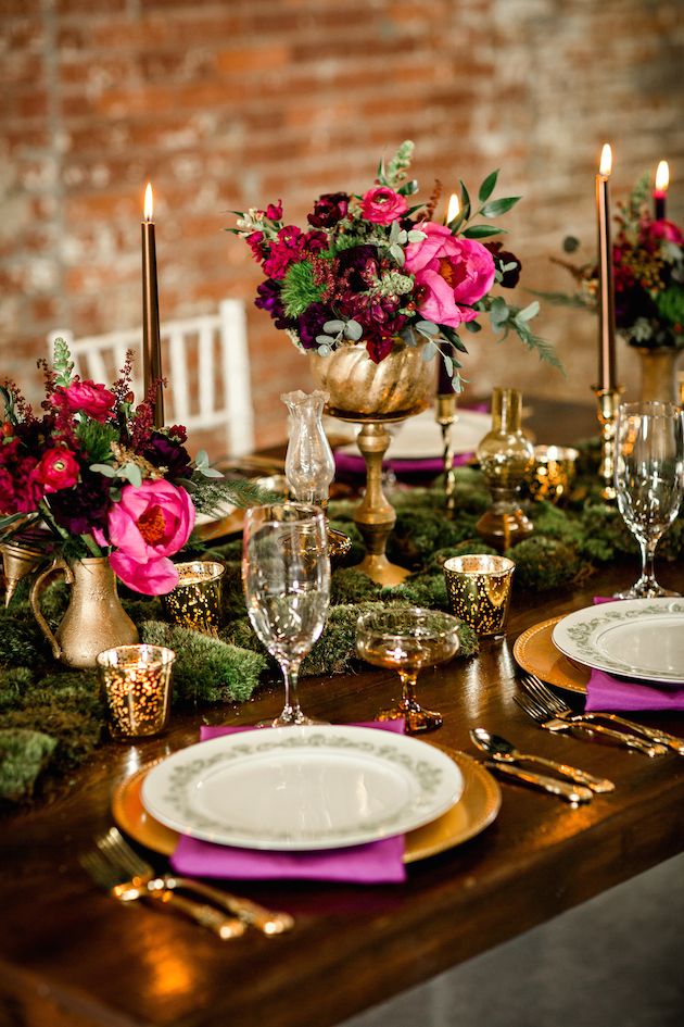 Sophisticated Elegance with Pink and Purple and Gold - www.theperfectpalette.com - Mandy Evans Photography, Abby Mitchell Events, He Loves Me Flowers