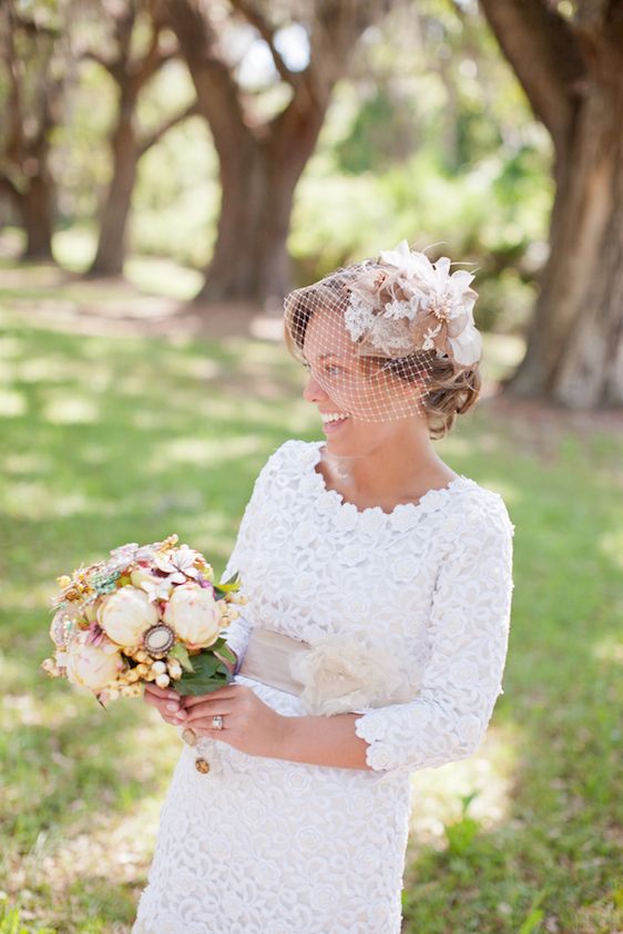 A Sweet Southern Wedding Under the Oak Trees - www.theperfectpalette.com - Watson Studios