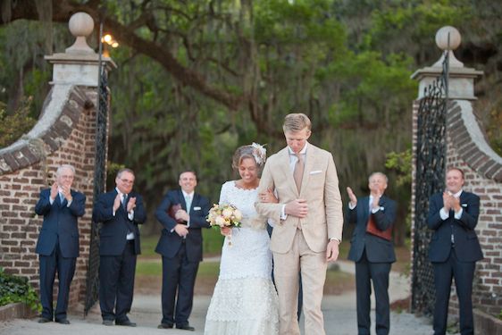 A Sweet Southern Wedding Under the Oak Trees - www.theperfectpalette.com - Watson Studios