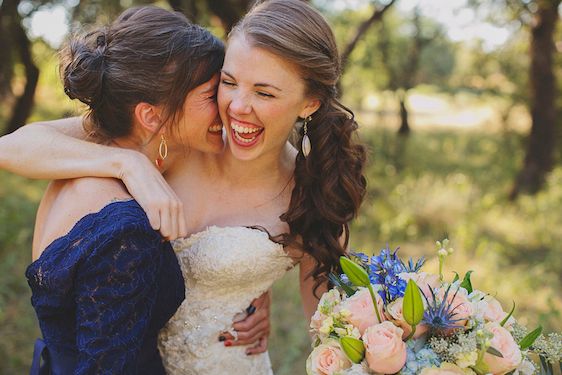 Bright and Beautiful Backyard Wedding - www.theperfectpalette.com - Photo by Betsy, Luciile's Flowers