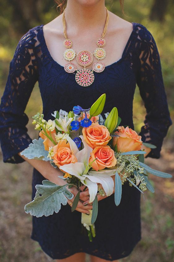 Bright and Beautiful Backyard Wedding - www.theperfectpalette.com - Photo by Betsy, Luciile's Flowers