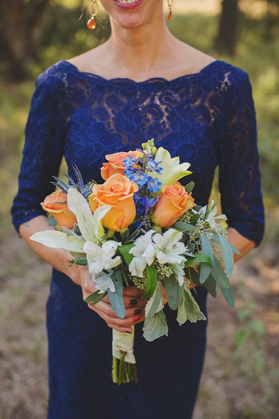 Bright and Beautiful Backyard Wedding - www.theperfectpalette.com - Photo by Betsy, Luciile's Flowers