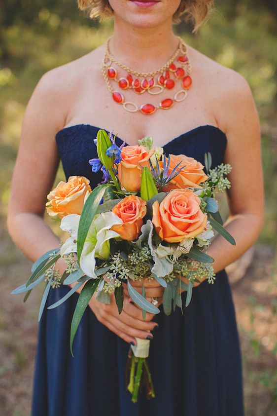 Bright and Beautiful Backyard Wedding - www.theperfectpalette.com - Photo by Betsy, Luciile's Flowers