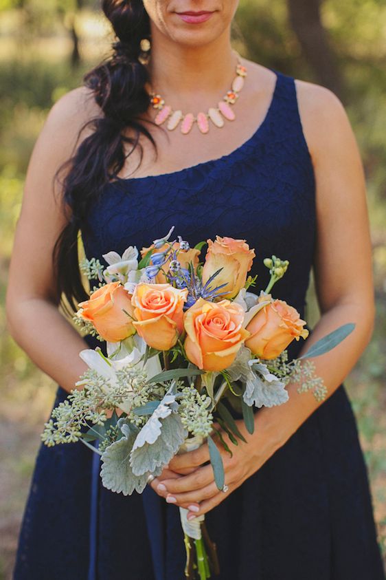 Bright and Beautiful Backyard Wedding - www.theperfectpalette.com - Photo by Betsy, Luciile's Flowers