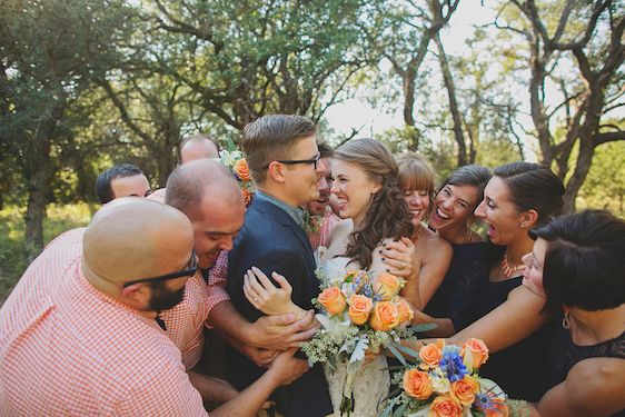 Bright and Beautiful Backyard Wedding - www.theperfectpalette.com - Photo by Betsy, Luciile's Flowers