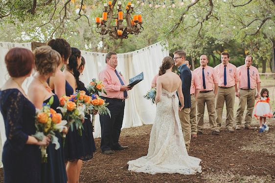 Bright and Beautiful Backyard Wedding - www.theperfectpalette.com - Photo by Betsy, Luciile's Flowers