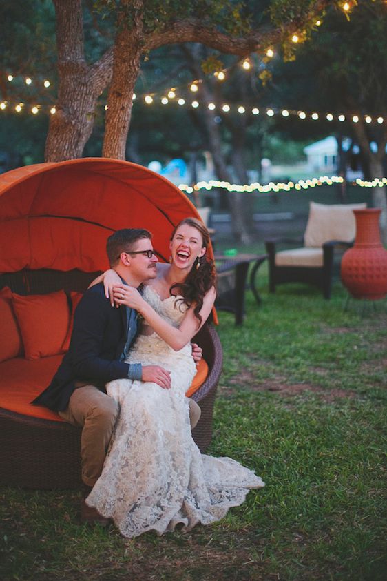 Bright and Beautiful Backyard Wedding - www.theperfectpalette.com - Photo by Betsy, Luciile's Flowers