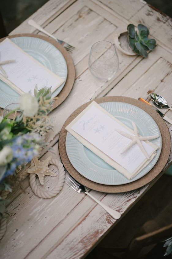 Coastal Chic Wedding Inspiration - www.theperfectpalette.com - Styled by The Perfect Palette, photos by Lauren Rae Photography, floral design by Bre Garvin of Juli Vaughn Designs