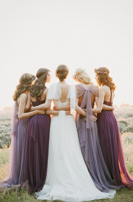 Romantic and Ethereal Bridesmaid Dresses You'll Love! www.theperfectpalette.com - Shop the look!
