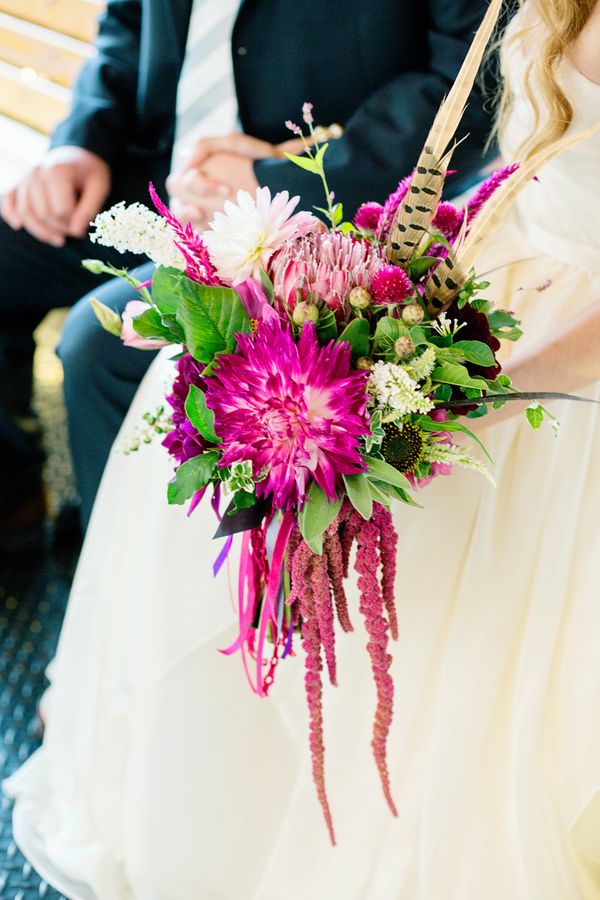 Loft Wedding in Pittsburgh | Megan and Erik - www.theperfectpalette.com - Photography by Betty Elaine, Event Planning by Hello Productions, florals by greenSinner