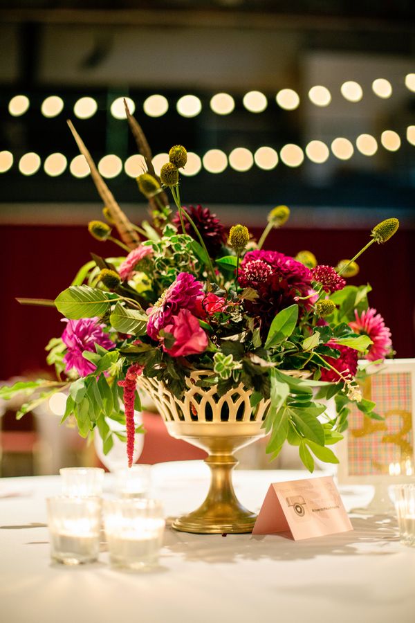 Loft Wedding in Pittsburgh | Megan and Erik - www.theperfectpalette.com - Photography by Betty Elaine, Event Planning by Hello Productions, florals by greenSinner