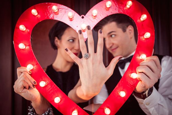 Electric Love Engagement Inspiration - www.theperfectpalette.com - Hoopla! Events, Color Pop Events, florals by Flowerkraut