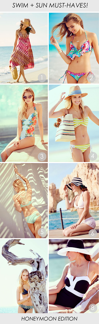 Swim and Sun MUST-haves! http://www.theperfectpalette.com/2015/03/swim-and-sun-must-haves.html - Honeymoon Edition