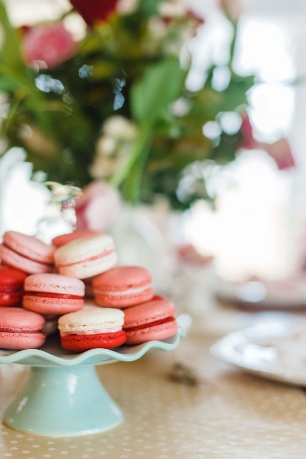 GALentine's Day Macaron Party with Your Besties! www.theperfectpalette.com - Love Be Photography, florals by SArias Creates, Hazy Skies Lettering