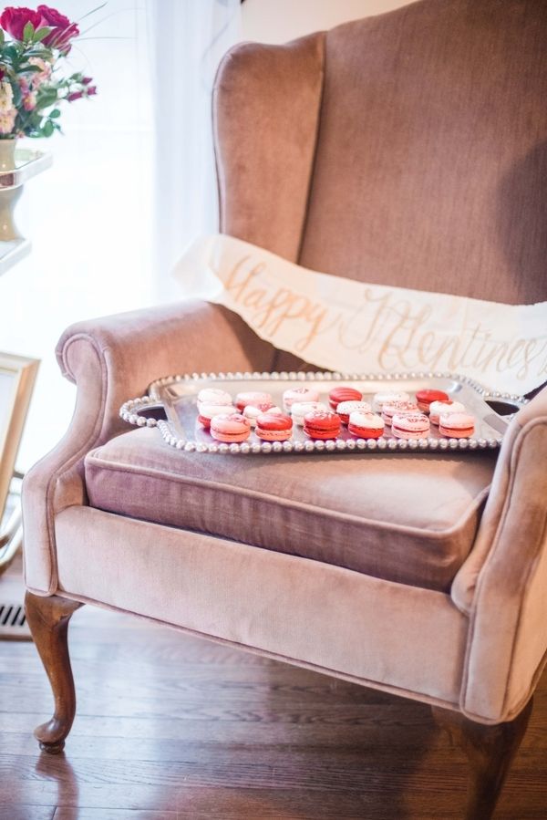 GALentine's Day Macaron Party with Your Besties! www.theperfectpalette.com - Love Be Photography, florals by SArias Creates, Hazy Skies Lettering