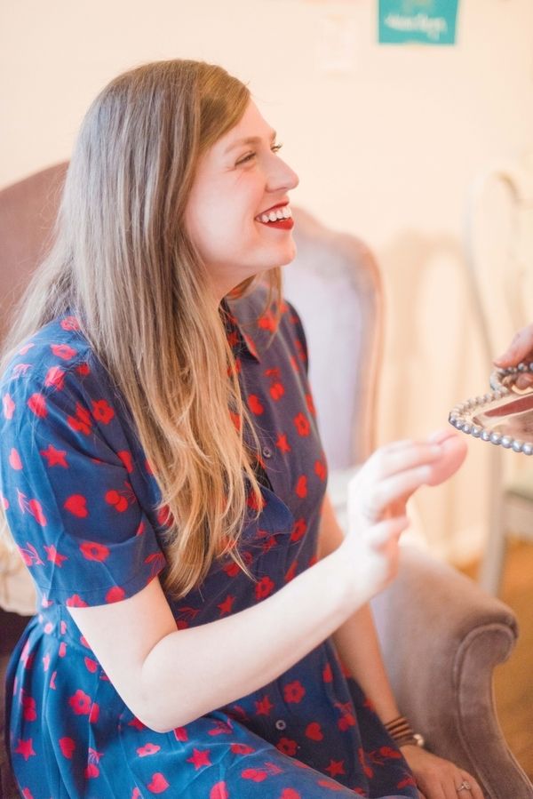 GALentine's Day Macaron Party with Your Besties! www.theperfectpalette.com - Love Be Photography, florals by SArias Creates, Hazy Skies Lettering