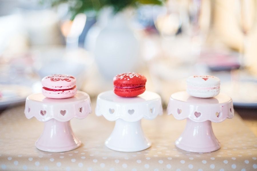 GALentine's Day Macaron Party with Your Besties! www.theperfectpalette.com - Love Be Photography, florals by SArias Creates, Hazy Skies Lettering