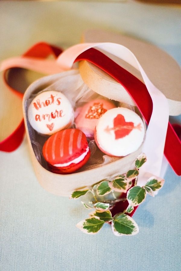 GALentine's Day Macaron Party with Your Besties! www.theperfectpalette.com - Love Be Photography, florals by SArias Creates, Hazy Skies Lettering
