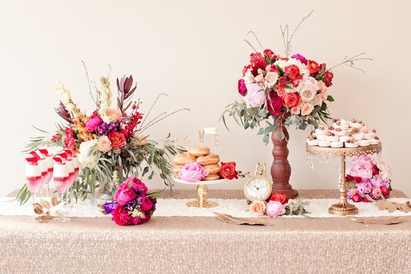 Valentine's Day Inspired - Color of the Year - Marsala, Pink + Gold - www.theperfectpalette.com - Design and Styling by Candy Crush Shop + Blissful2Be, Photography + Florals by Studio Dizon, 