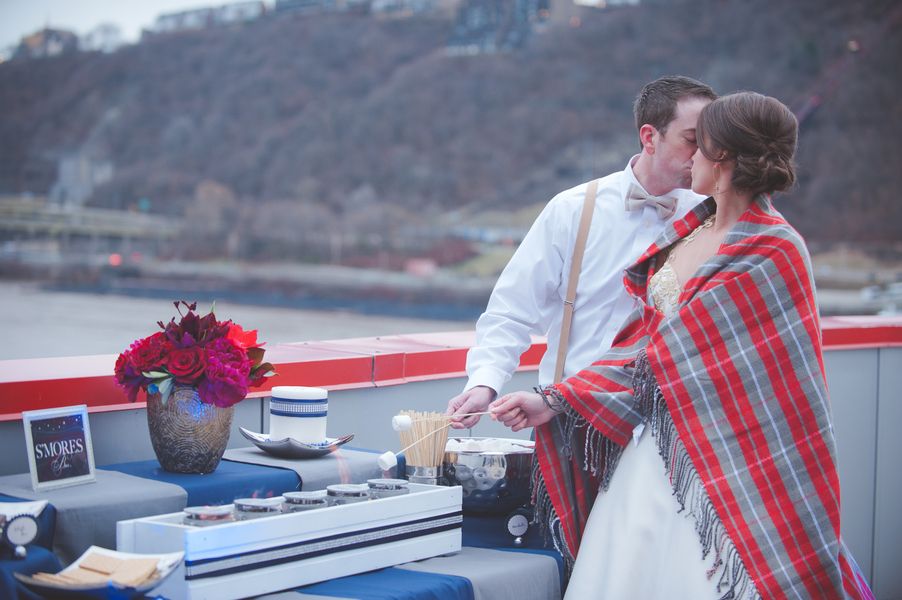 Cozy Winter Wedding Inspiration - www.theperfectpalette.com - Jenni Grace Photography, Devoted to You Events, The Blue Daisy Floral Designs