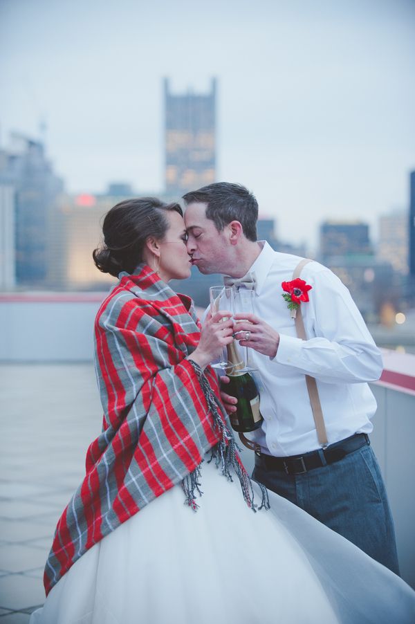 Cozy Winter Wedding Inspiration - www.theperfectpalette.com - Jenni Grace Photography, Devoted to You Events, The Blue Daisy Floral Designs