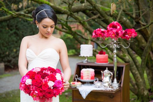 Ombré Valentine Inspiration with Fabulous Florals - www.theperfectpalette.com - Joanna Moss Photography, Umbrella Events, Vivio Flowers