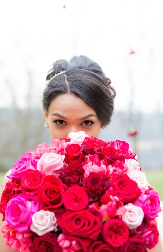 Ombré Valentine Inspiration with Fabulous Florals - www.theperfectpalette.com - Joanna Moss Photography, Umbrella Events, Vivio Flowers