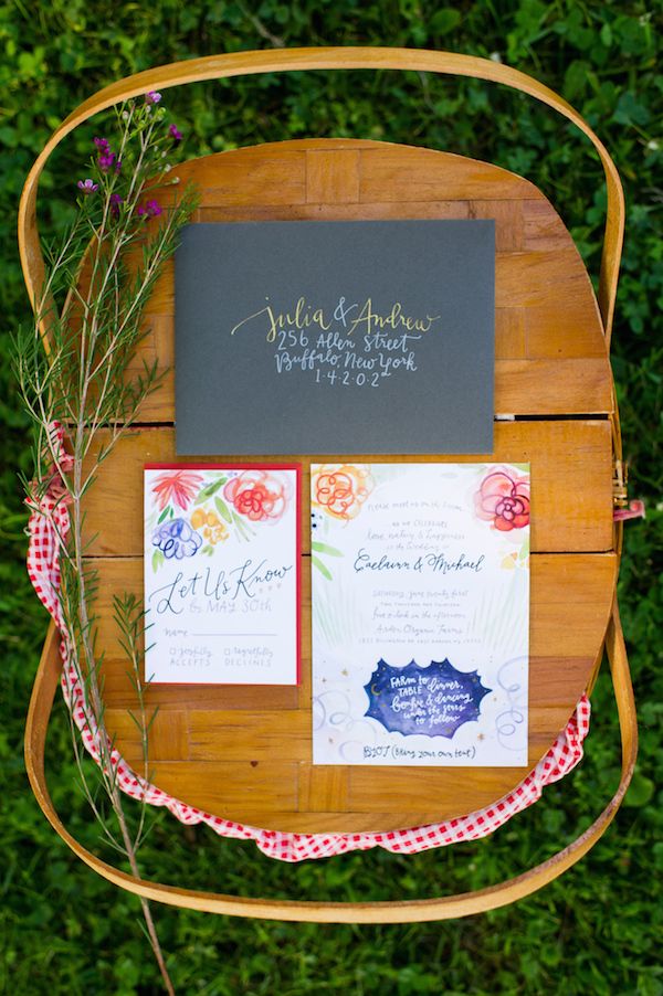 Colorful Farm Wedding Inspiration - www.theperfectpalette.com - Costamagna Design, Ayres Photography