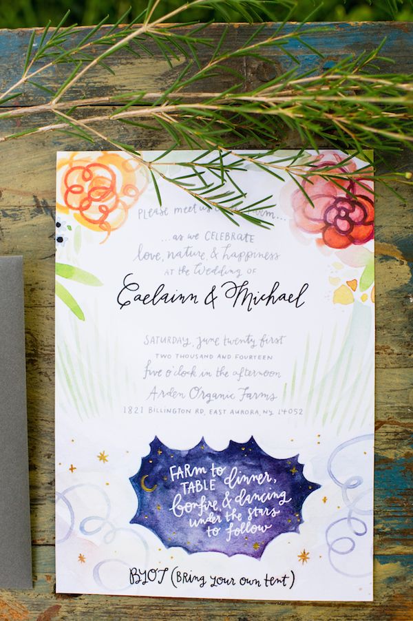 Colorful Farm Wedding Inspiration - www.theperfectpalette.com - Costamagna Design, Ayres Photography