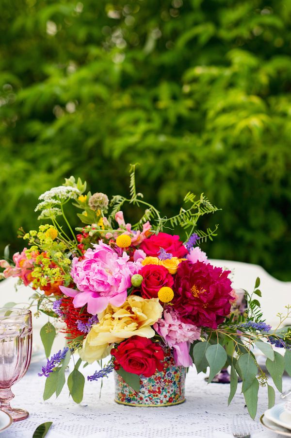 Colorful Farm Wedding Inspiration - www.theperfectpalette.com - Costamagna Design, Ayres Photography