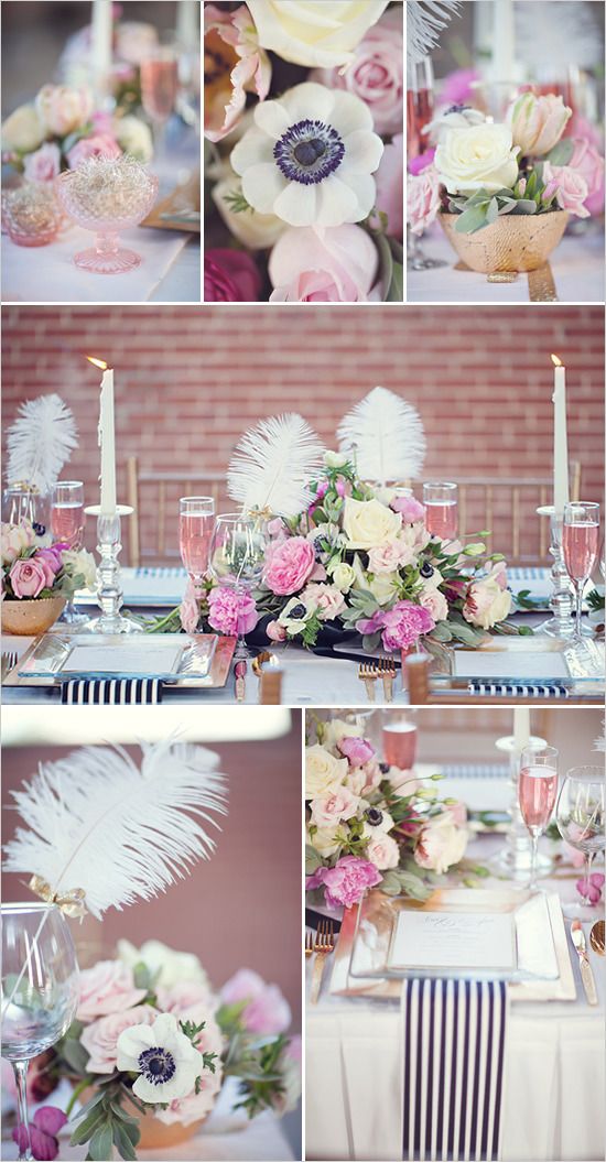 Modern Romance with Vintage Details - www.theperfectpalette.com Vitalic Photo, Pink Pelican Florist