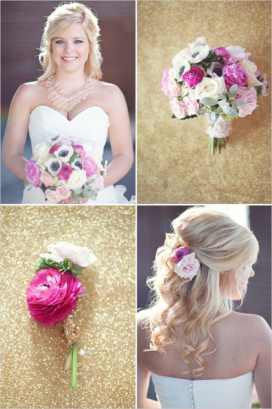 Modern Romance with Vintage Details - www.theperfectpalette.com Vitalic Photo, Pink Pelican Florist