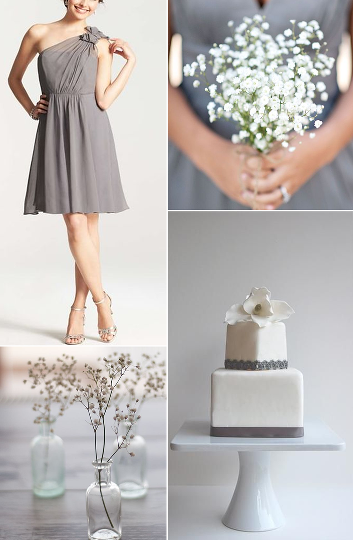 Gorgeous Gray Wedding Ideas - www.theperfectpalette.com - Color Ideas for Weddings + Parties
