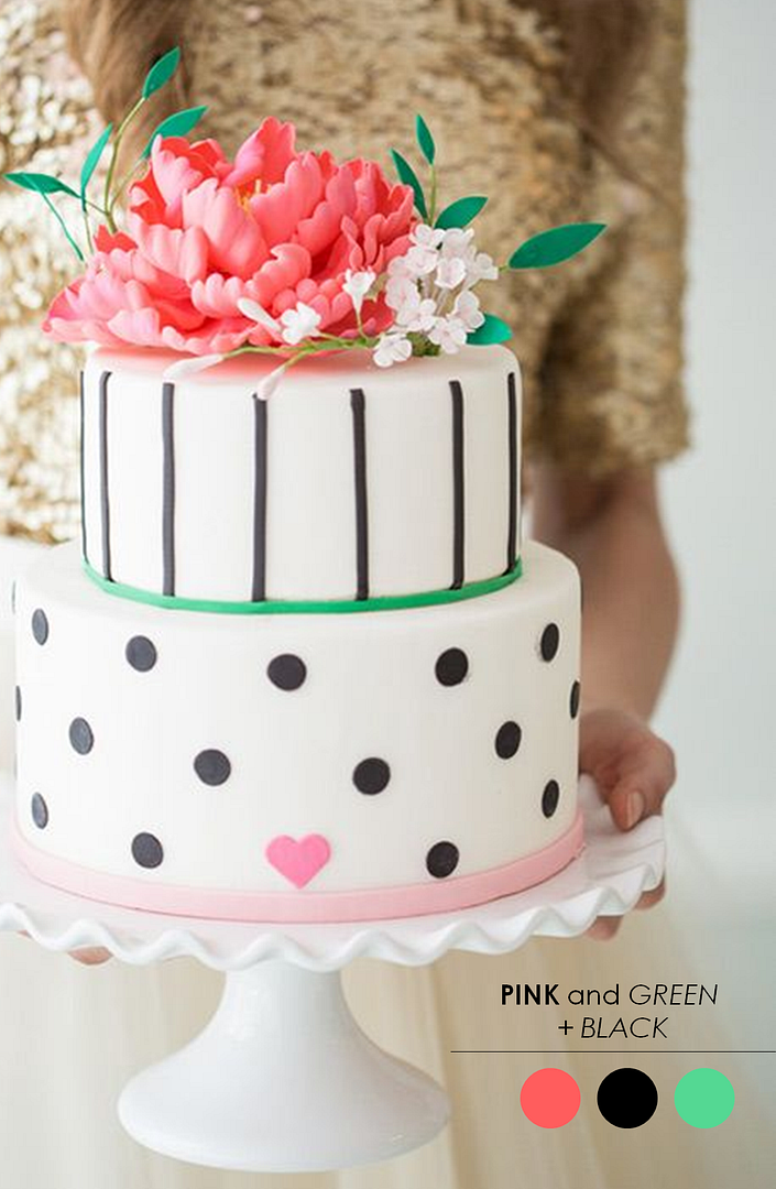 10 Color Inspiring Wedding Cakes - www.theperfectpalette.com - Color Ideas for Weddings + Parties