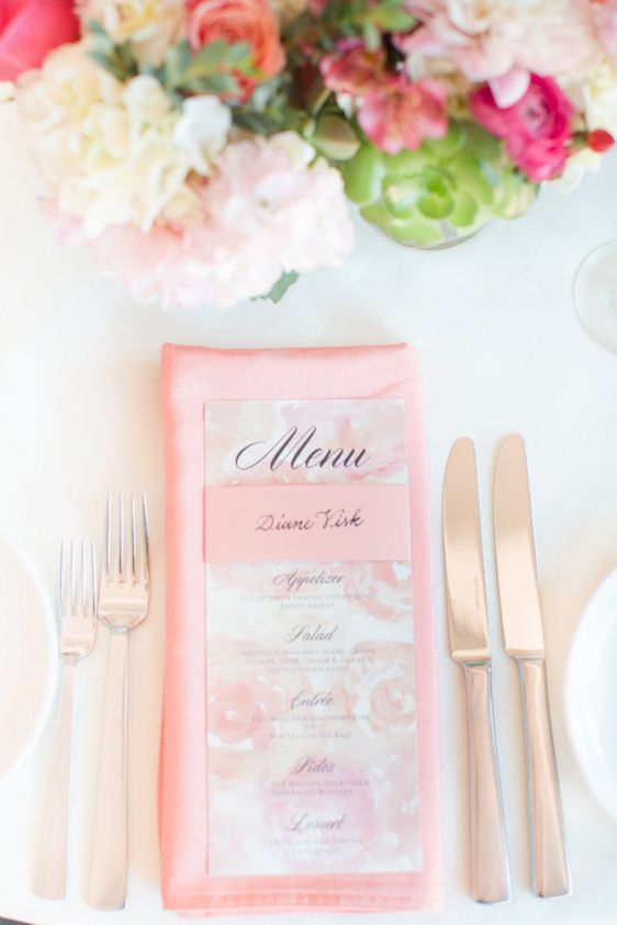 A Classic Wedding with A Coral and Pink Palette
