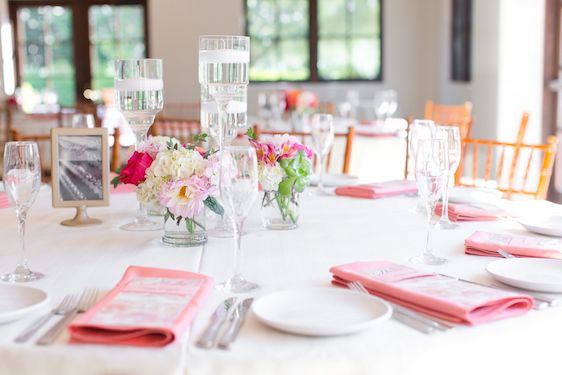  A Classic Wedding with A Coral and Pink Palette