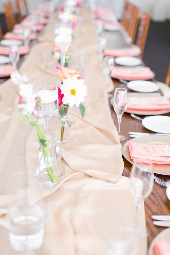 A Classic Wedding with A Coral and Pink Palette