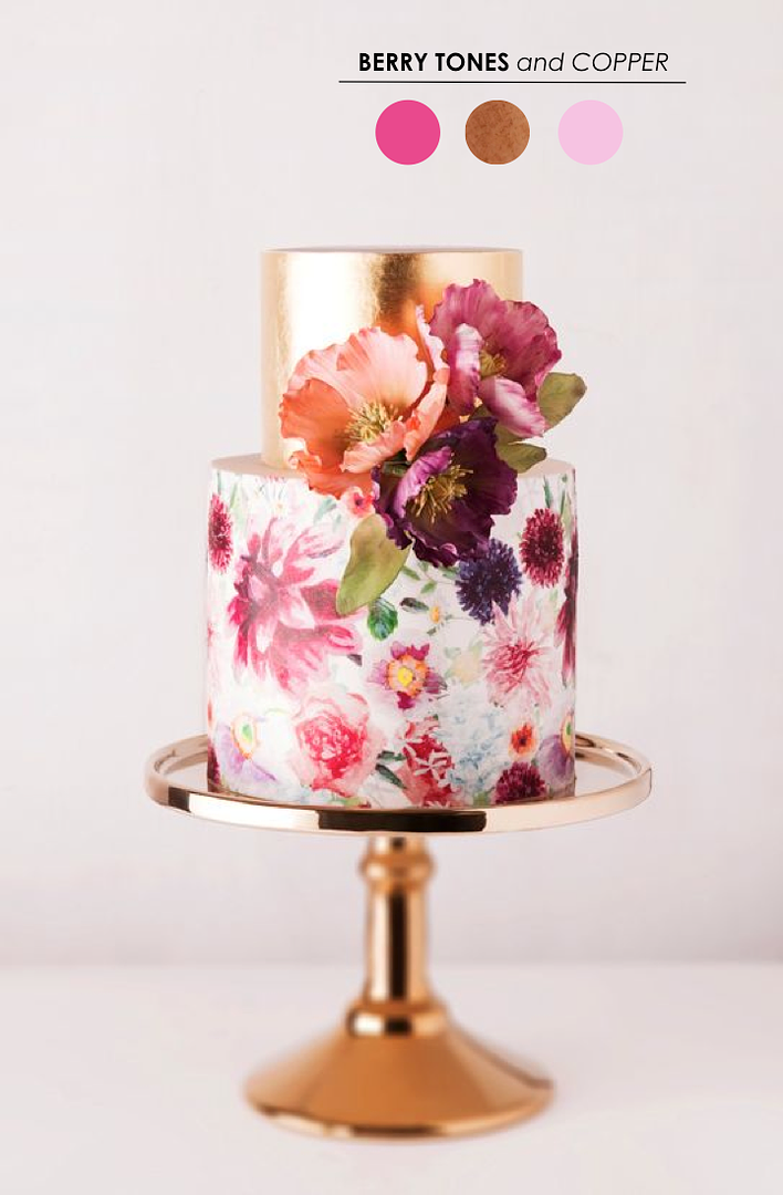 Radiant Orchid, Copper + Blush -  www.theperfectpalette.com - Wedding Color Inspiration 